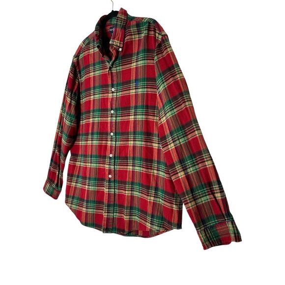 Ralph Lauren Flannel Shirt Men XXL Plaid Button Down Collar Pony Cozy Top - Picture 6 of 10